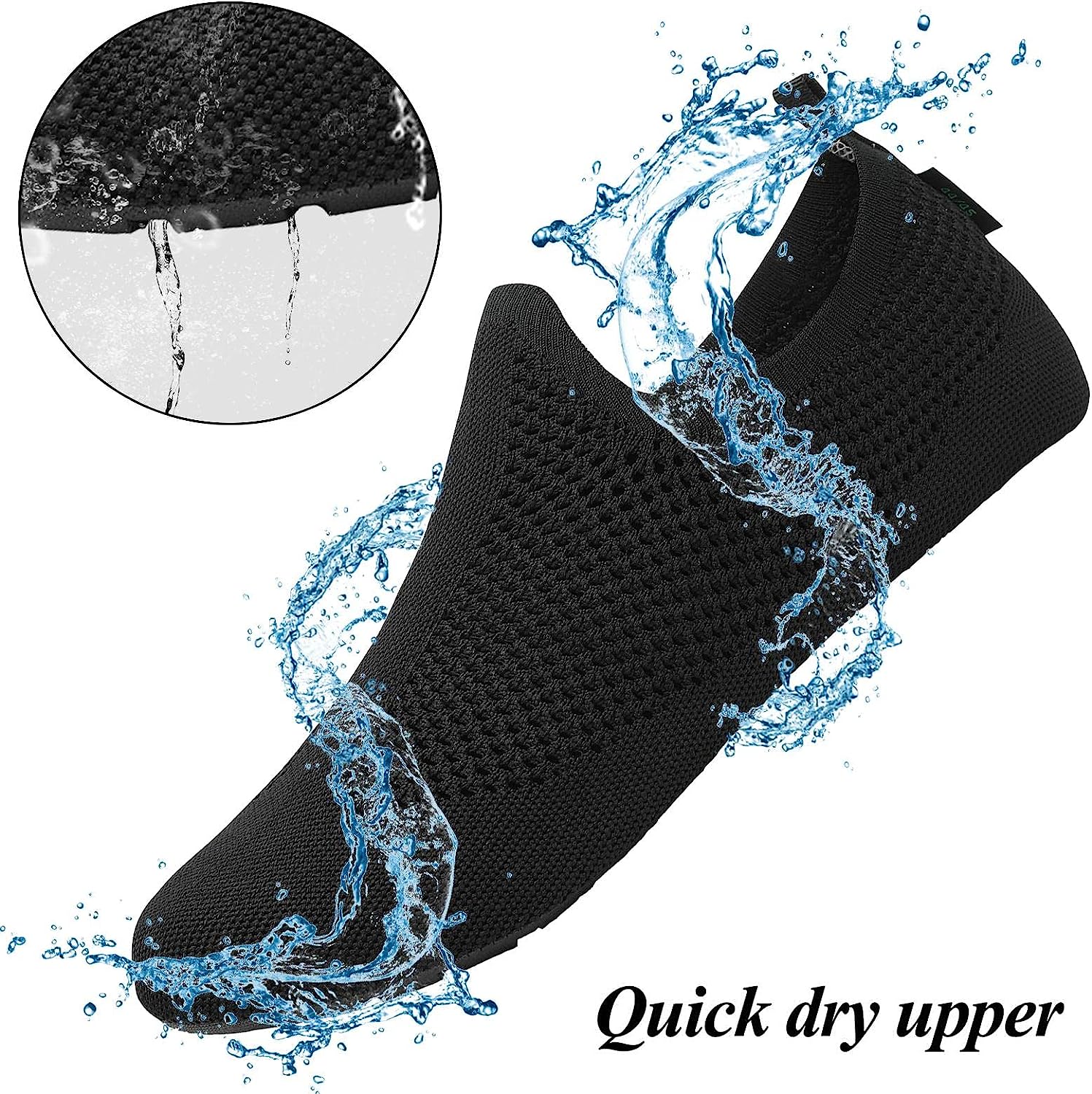 SAGUARO Women Aqua Socks Men Slip-On Barfoot Water Shoes Quick-Dry Non-Slip Swimming Socks Outdoor Beach Water Sports