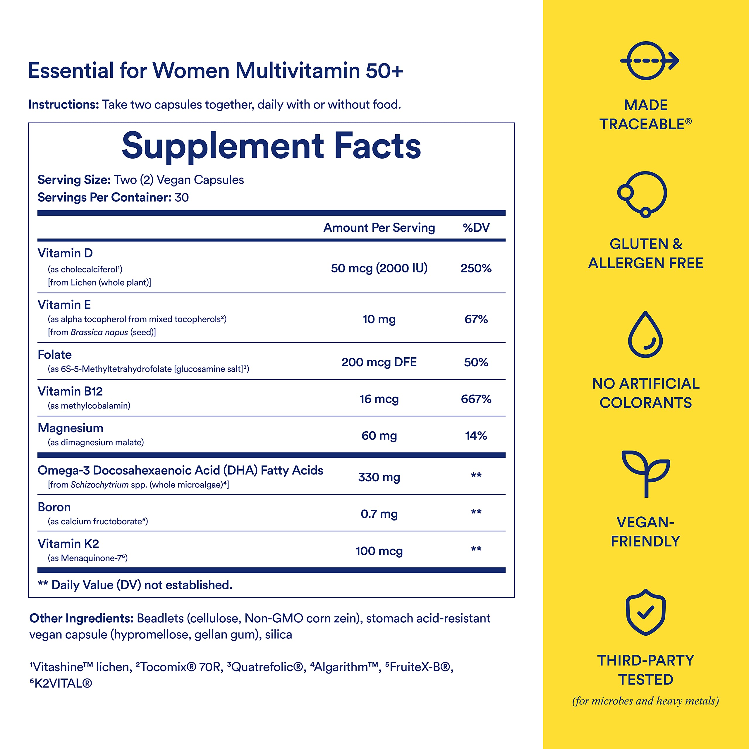Ritual, Women's Multivitamin 50+, 60 Count