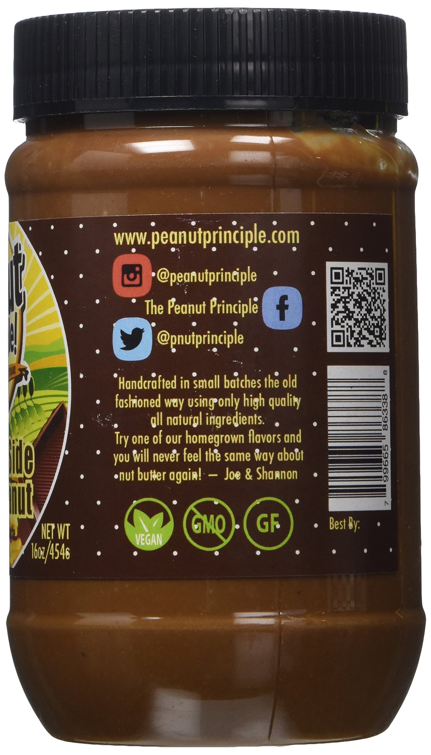 The Peanut Principle Gourmet Nut Butter Company Dark Side of The Peanut Nut Butter, 16 Ounce