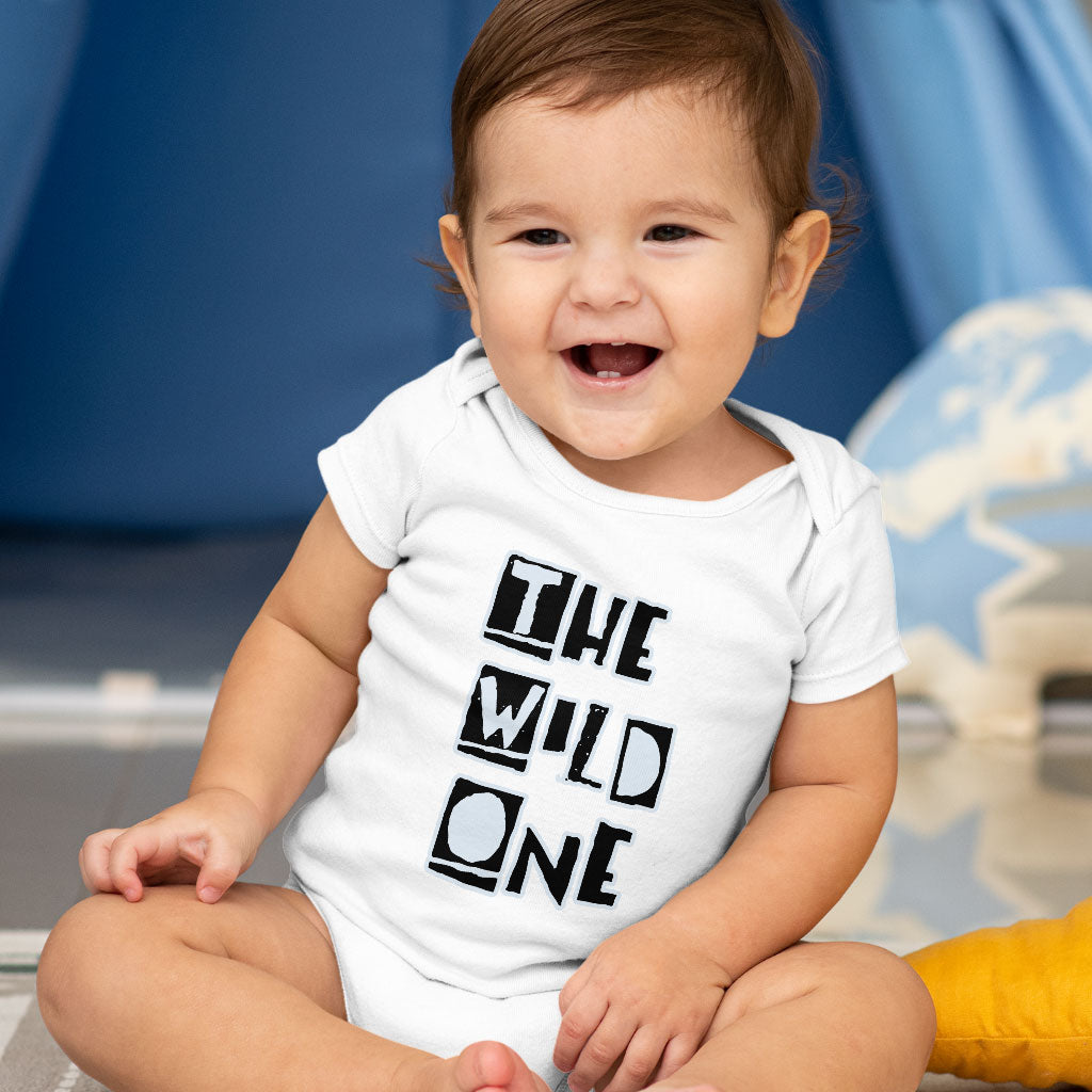 The Wild One Baby Jersey Onesie - Best Design Baby Bodysuit - Trendy Baby One-Piece