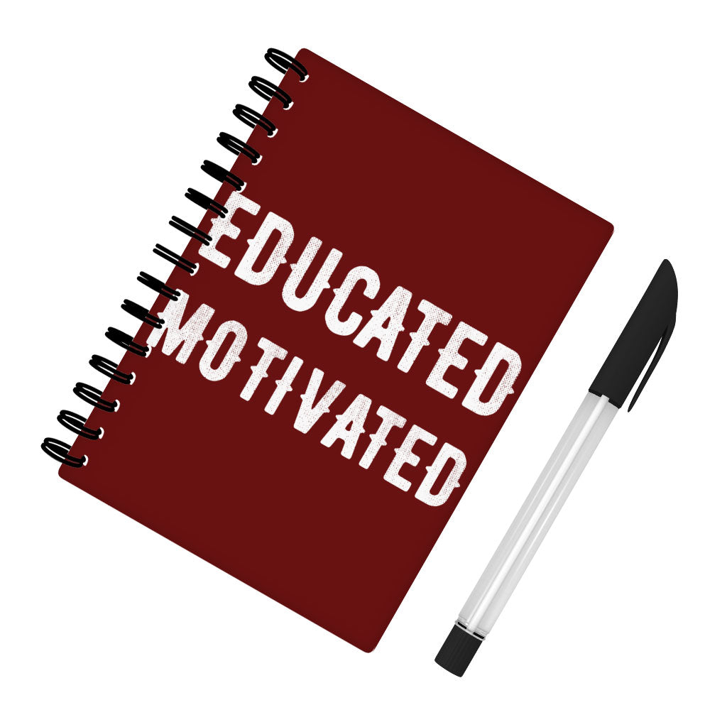 Cool Design Spiral Notebook - Quote Notebook - Printed Notebook