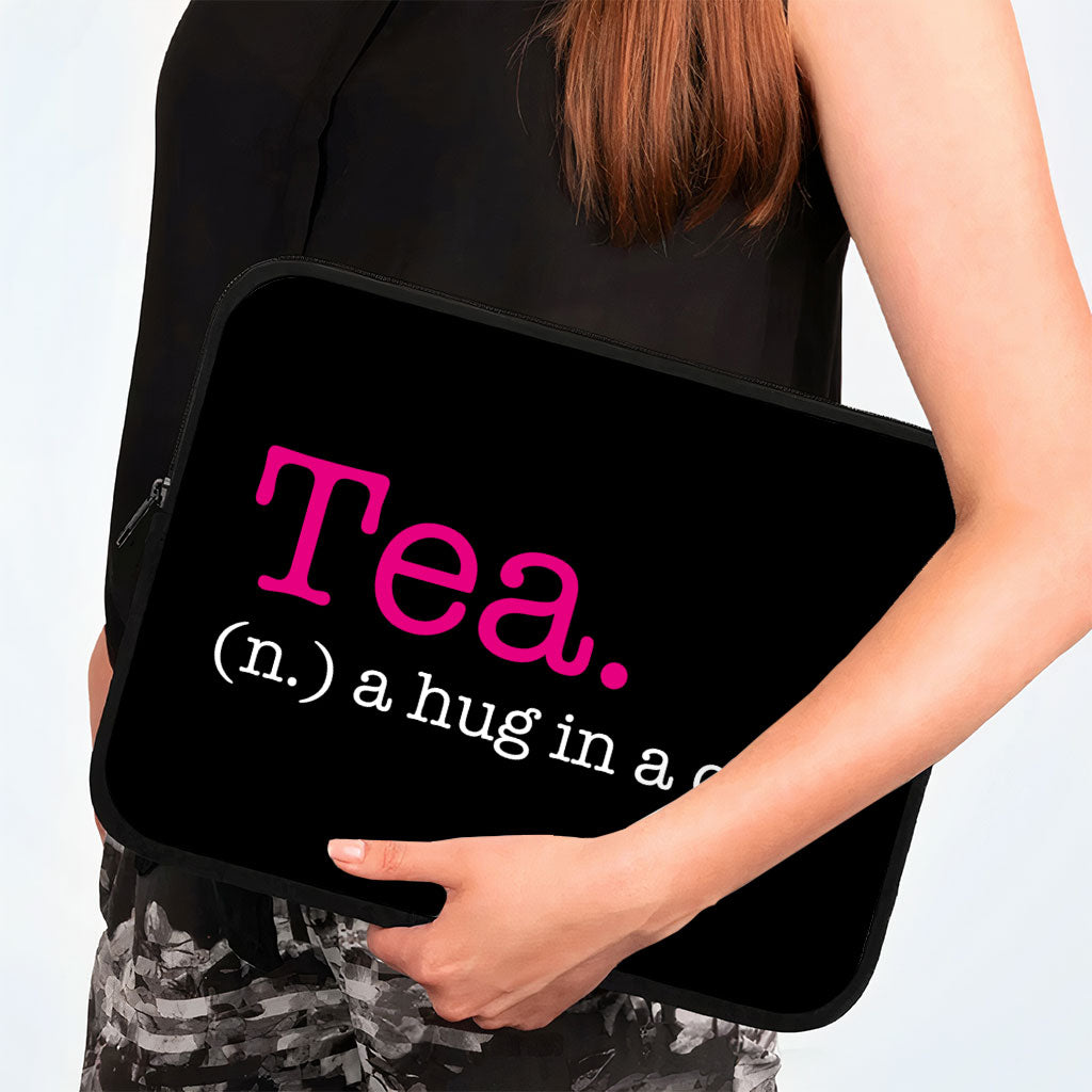 Tea Lover HP 16" Sleeve - Funny Design Laptop Sleeve - Best Print Laptop Sleeve with Zipper
