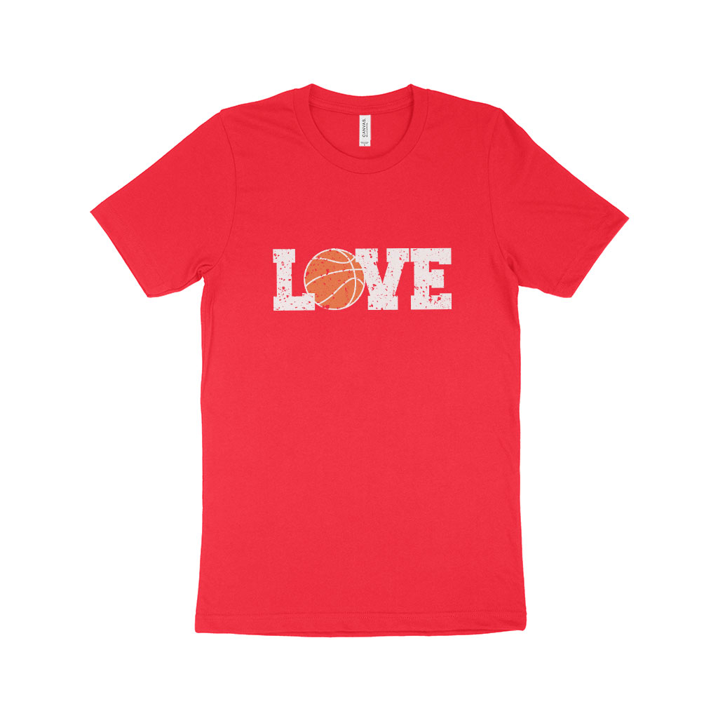 Basketball Love Unisex Jersey T-Shirt Made in USA
