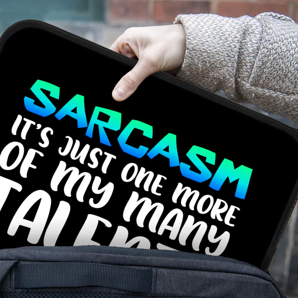 Sarcasm iPad Sleeve - Funny Tablet Sleeve - Printed Carrying Case