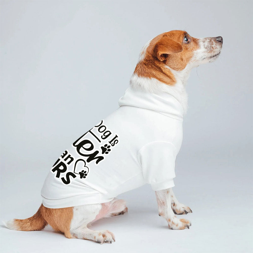 My Dog Is Cuter Than Yours Dog Hoodie - Cute Dog Coat - Art Dog Clothing