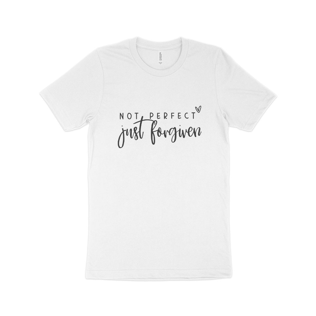 Not Perfect Just Forgiven Unisex Jersey T-Shirt Made in USA