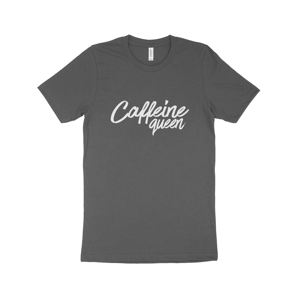 Caffeine Queen Women’s Jersey T-Shirt Made in USA