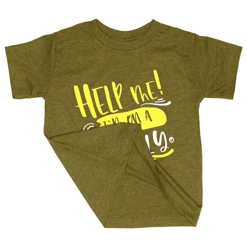 Triblend Toddler Help Me T-Shirt - Holiday T-Shirts for Family - Funny Family T-Shirt