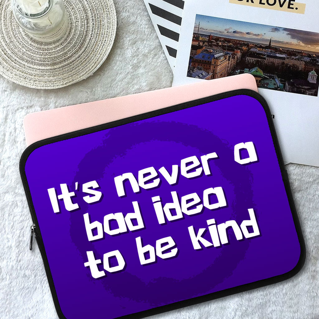 Quote HP 16" Sleeve - Cute Laptop Sleeve - Printed Laptop Sleeve with Zipper