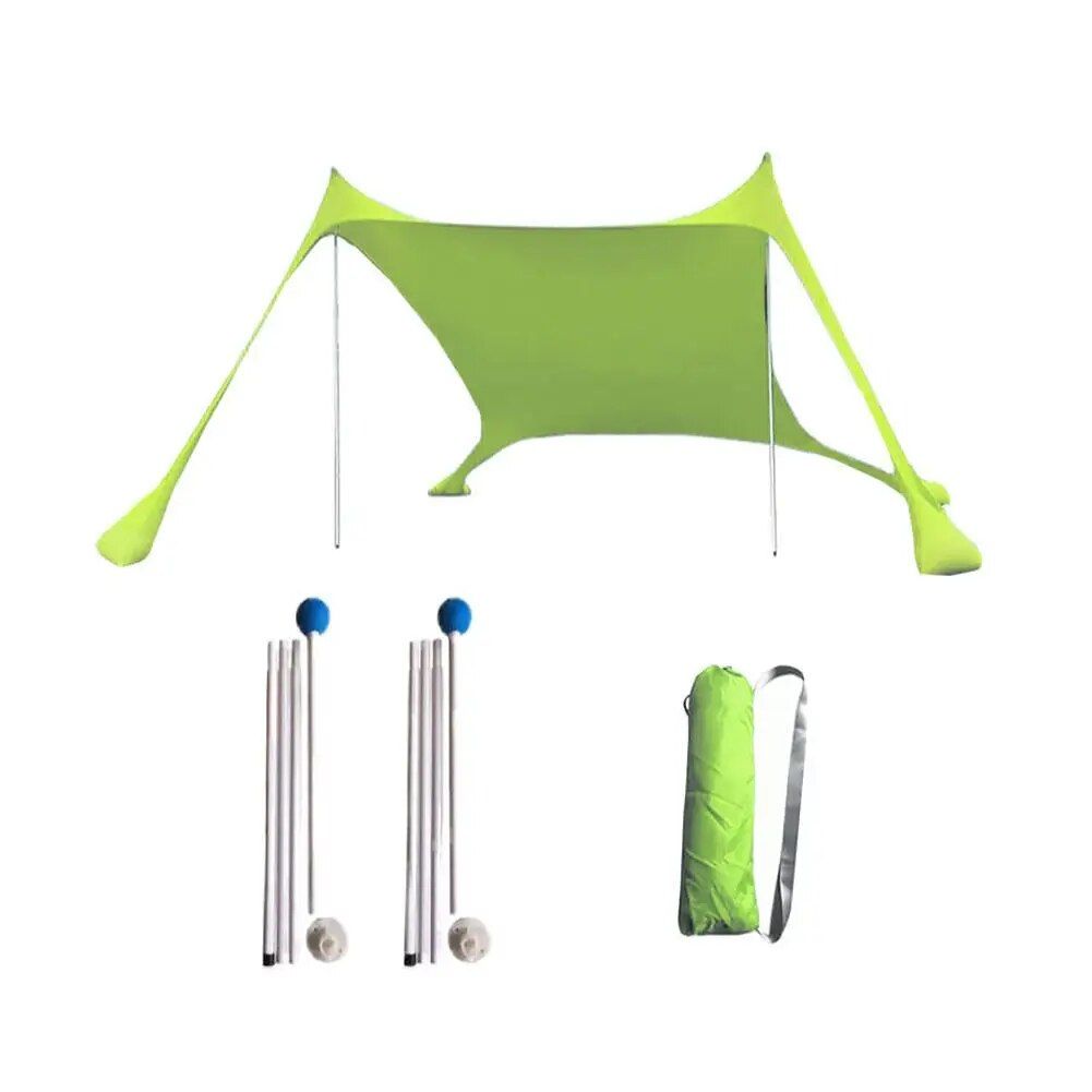 Portable Family Beach Sunshade Tent with UV Protection and Easy Setup