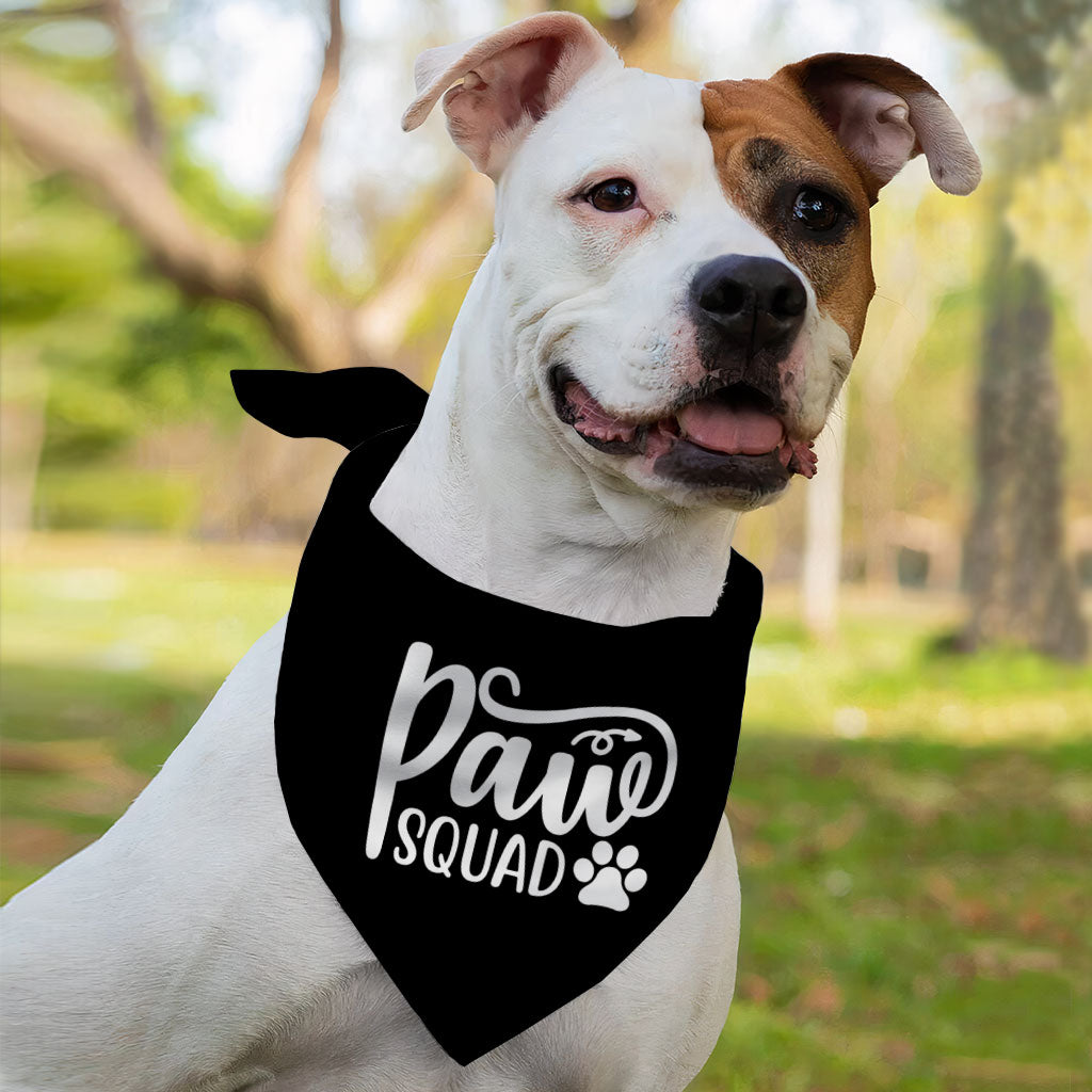 Paw Squad Pet Bandana - Graphic Dog Bandana - Unique Pet Scarf