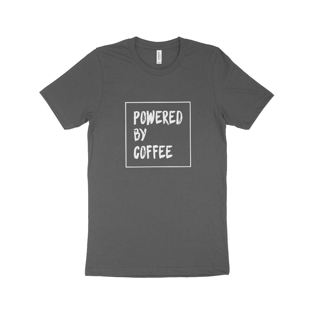 Powered by Coffee Unisex Jersey T-Shirt Made in USA