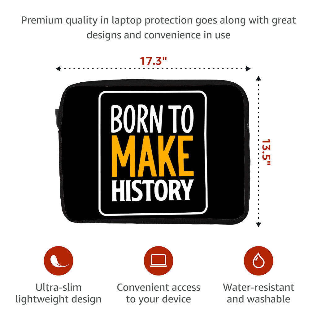 Cool Design Dell 16" Two-Sided Sleeve - Inspirational Laptop Sleeve - Illustration Laptop Sleeve with Zipper