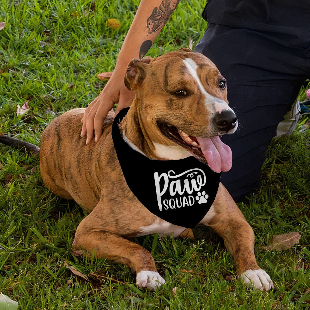 Paw Squad Pet Bandana - Graphic Dog Bandana - Unique Pet Scarf