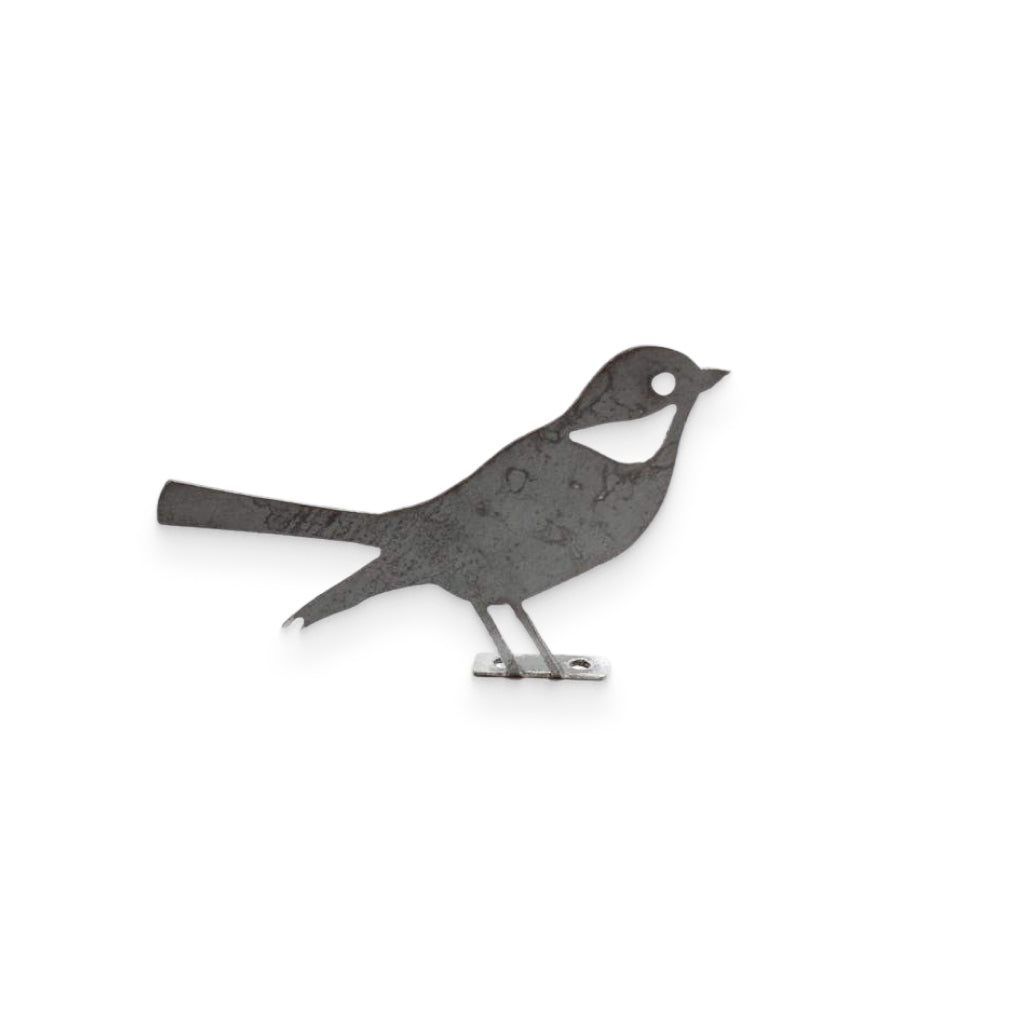 Metal Bird Statue - Mockingbird / Robin