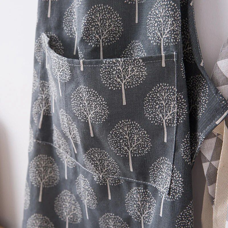 Adjustable Cotton Linen Fashion Apron for Men and Women