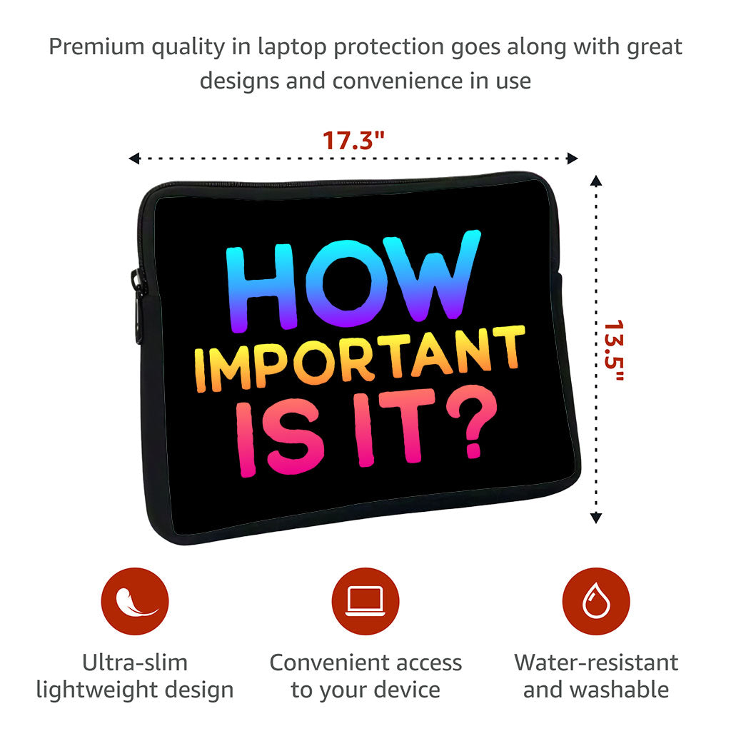 Funny MacBook Pro 16" Sleeve - Cute Laptop Sleeve - Printed MacBook Sleeve