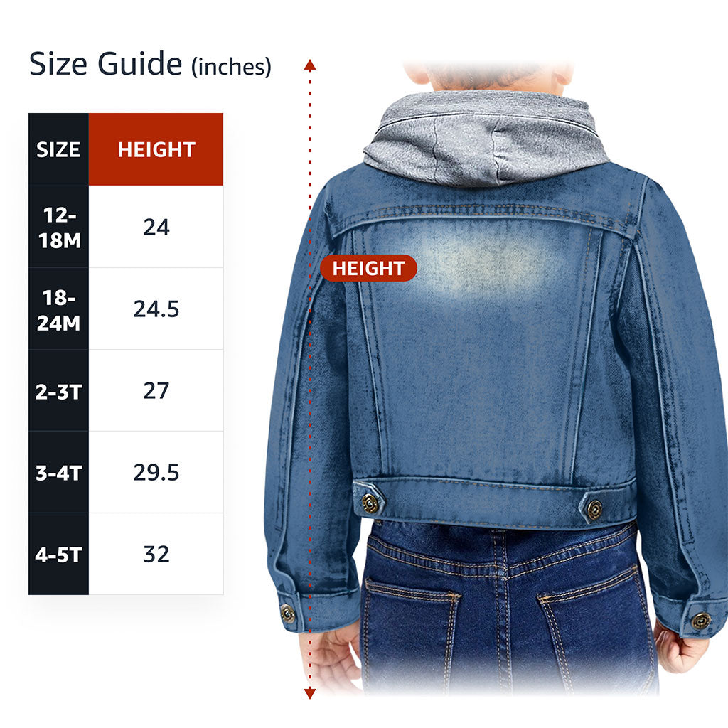 Sorry I Have Plans With Mom Toddler Hooded Denim Jacket - Cute Jean Jacket - Themed Denim Jacket for Kids