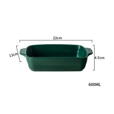 Chic Nordic-Style Binaural Ceramic Baking Dish