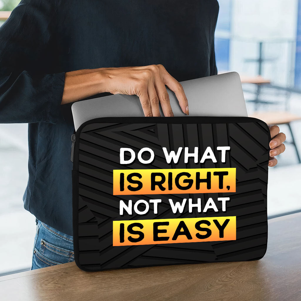 Motivational Dell 16" Two-Sided Sleeve - Quote Laptop Sleeve - Best Design Laptop Sleeve with Zipper