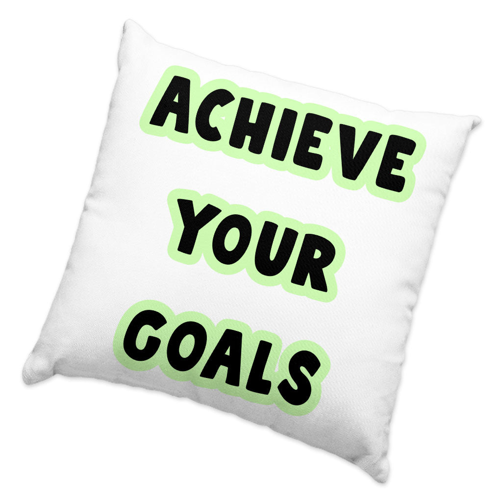 Achieve Your Goals Square Pillow Cases - Trendy Design Pillow Covers - Best Print Pillowcases