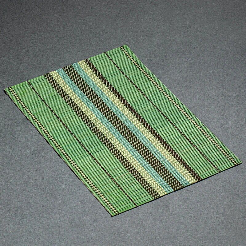 Eco-Chic Bamboo Placemat & Coaster Set - Vibrant, Durable Table Mats
