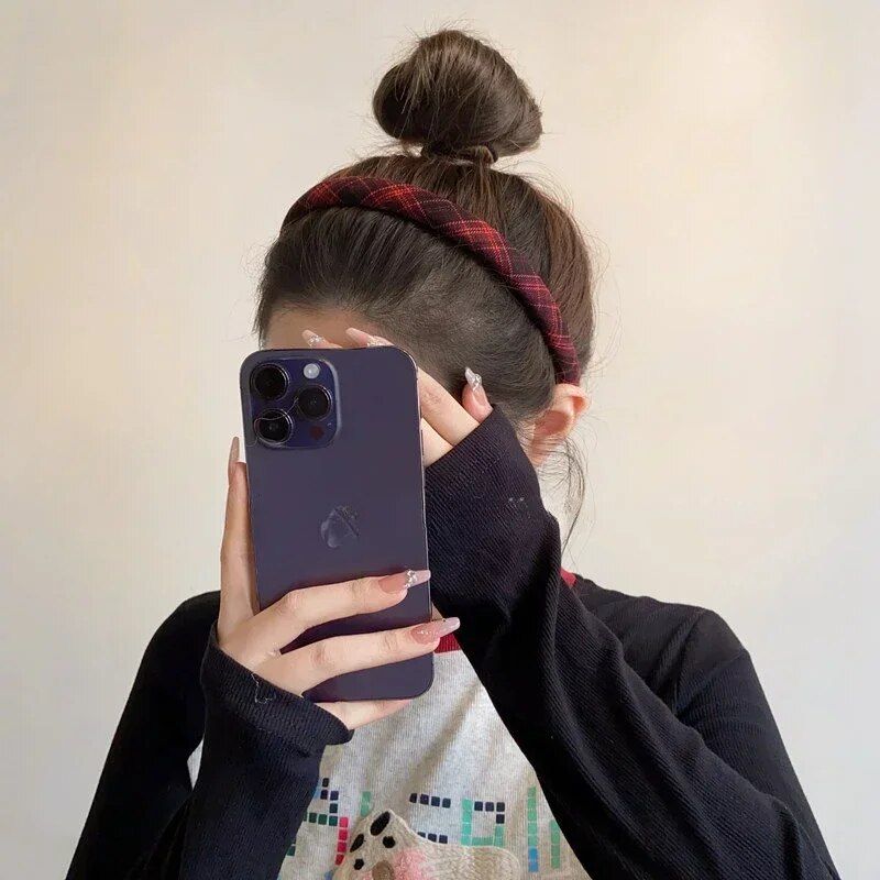 Elegant Plaid Hairband
