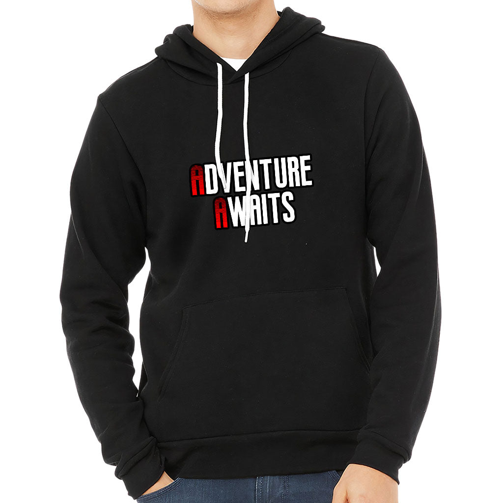 Adventure Awaits Sponge Fleece Hoodie - Inspirational Hoodie - Cool Hooded Sweatshirt