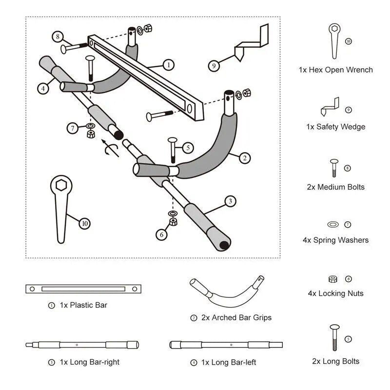Multi-Functional Home Fitness Pull-Up Bar