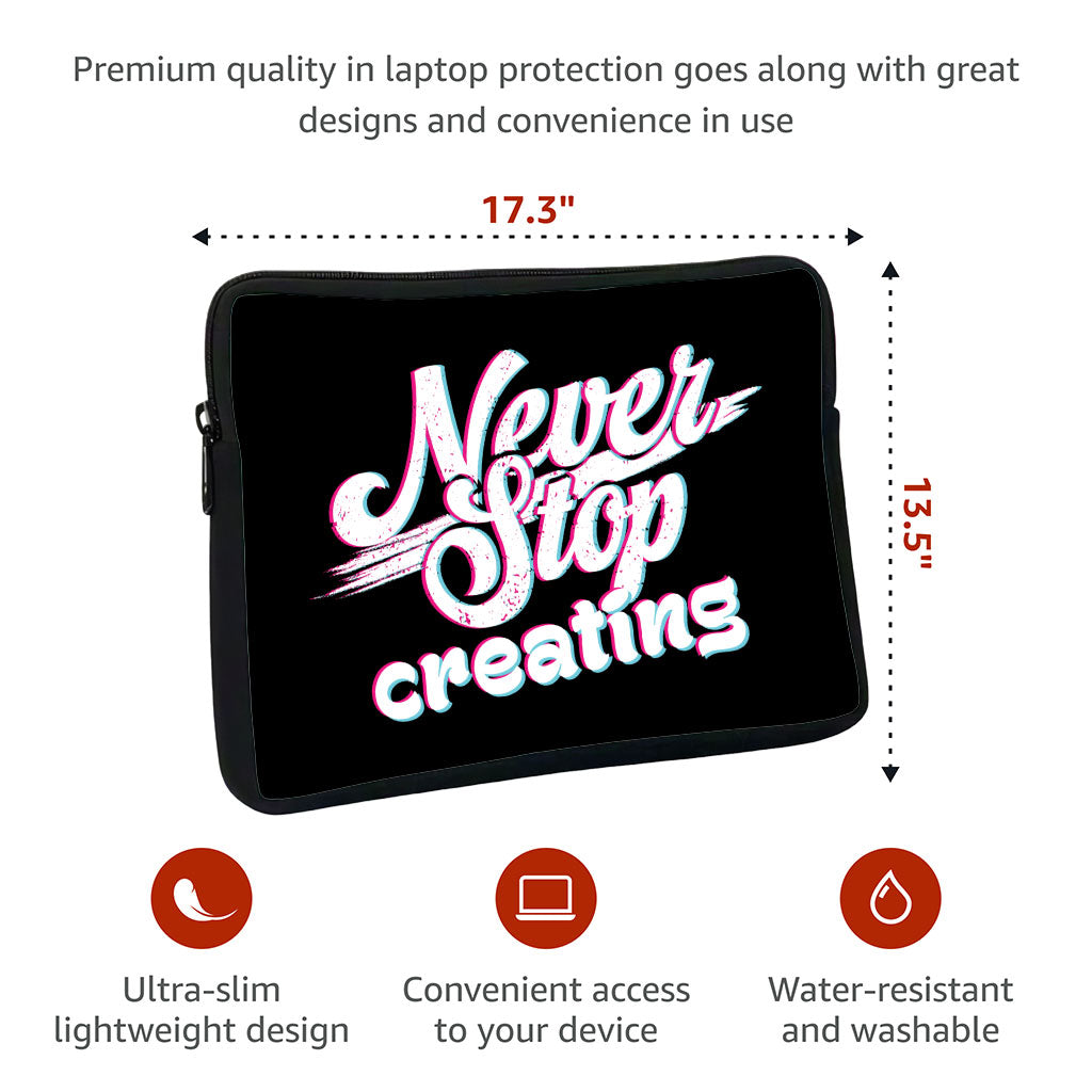 Inspirational MacBook Pro 16" Sleeve - Graphic Laptop Sleeve - Quote MacBook Sleeve