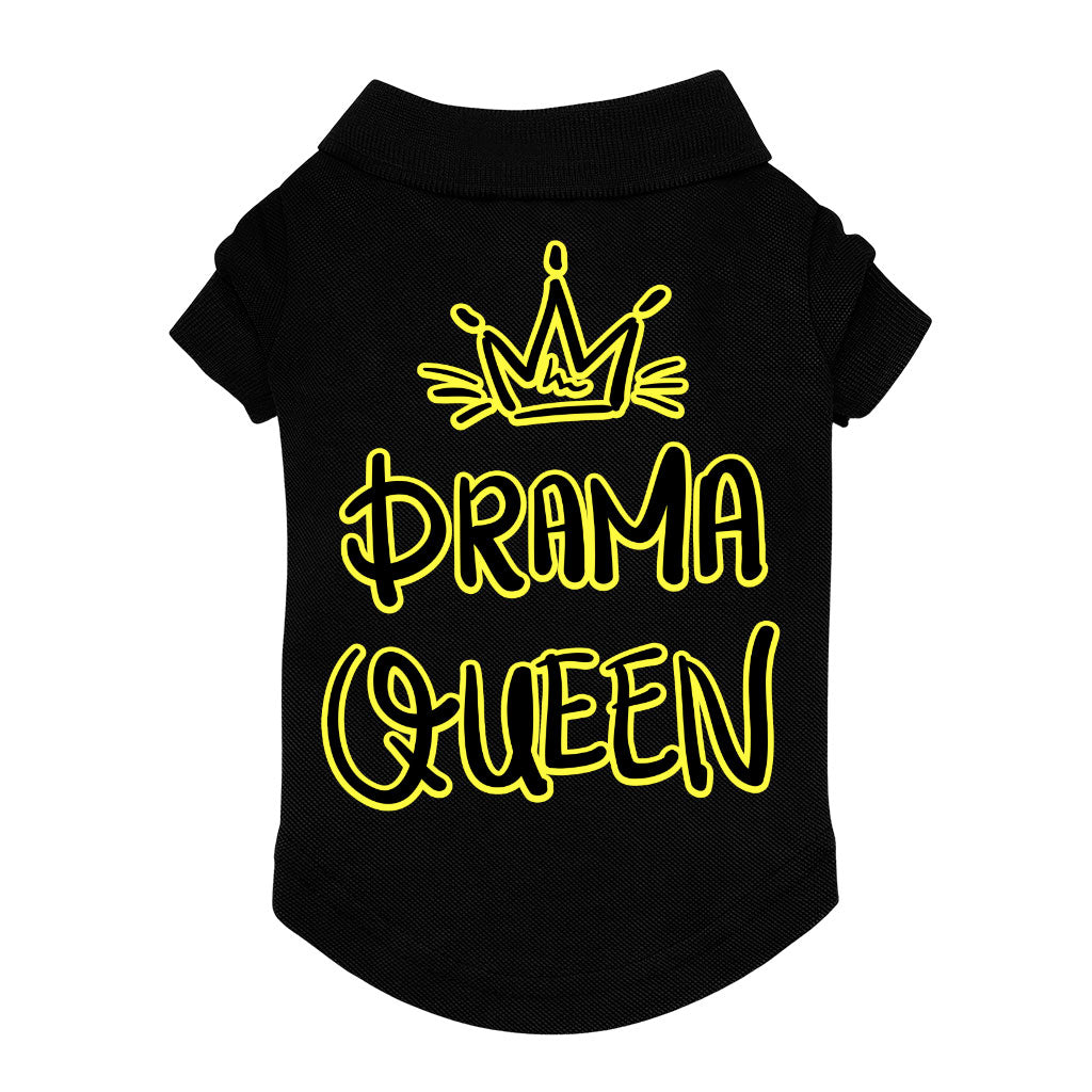 Drama Queen Dog Polo Shirt - Funny Dog T-Shirt - Themed Dog Clothing
