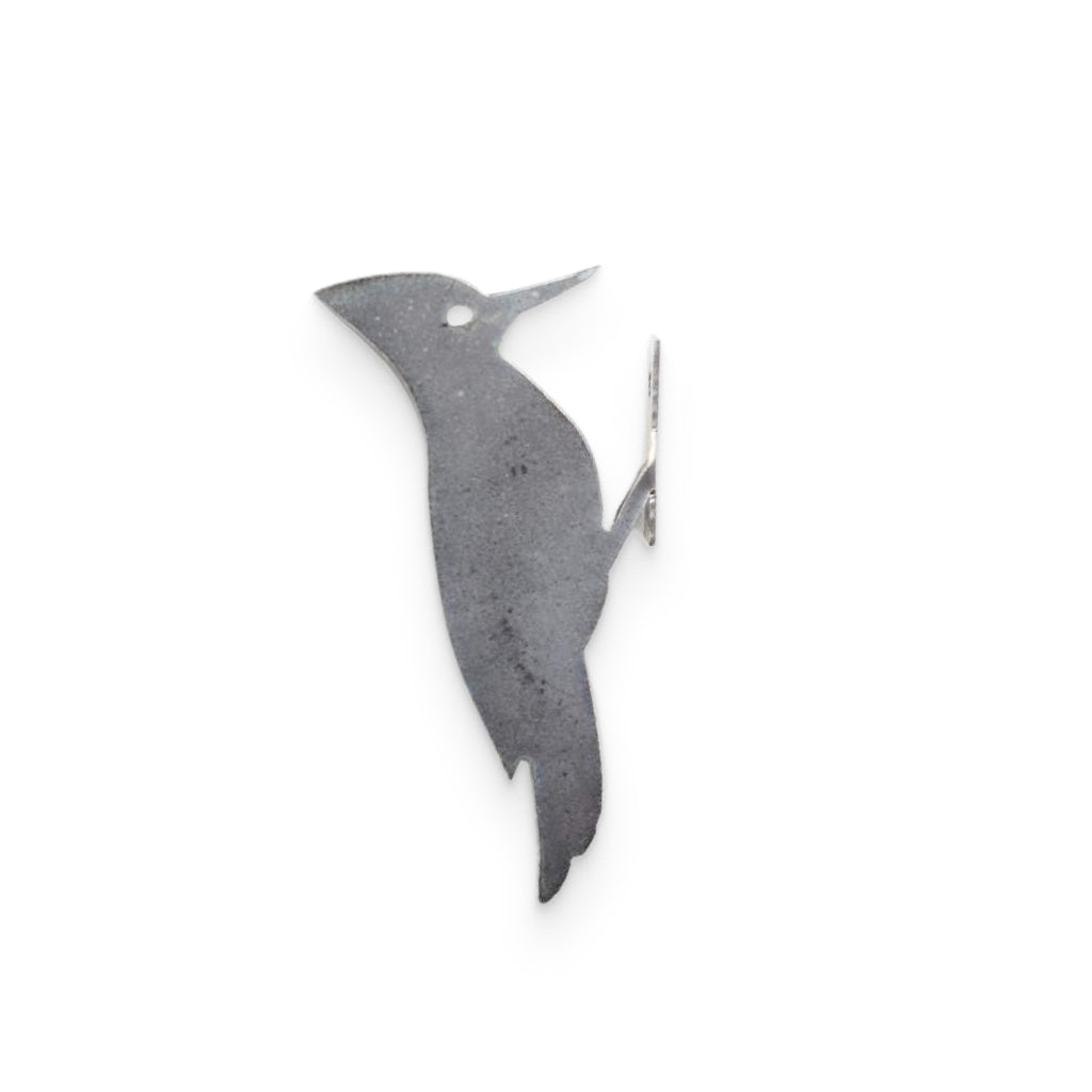 Metal Bird Statue - Woodpecker Bird Art