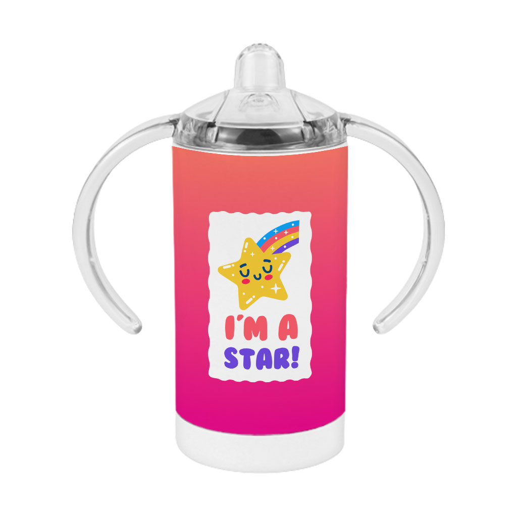 I'm a Star Sippy Cup - Cute Kawaii Baby Sippy Cup - Rainbow Sippy Cup