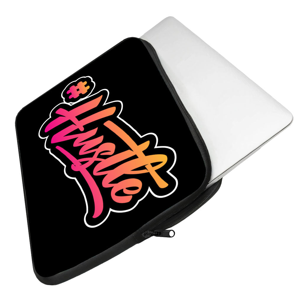 Hustle MacBook Pro 16" Two-Sided Sleeve - Hashtag Laptop Sleeve - Cool Printed MacBook Sleeve
