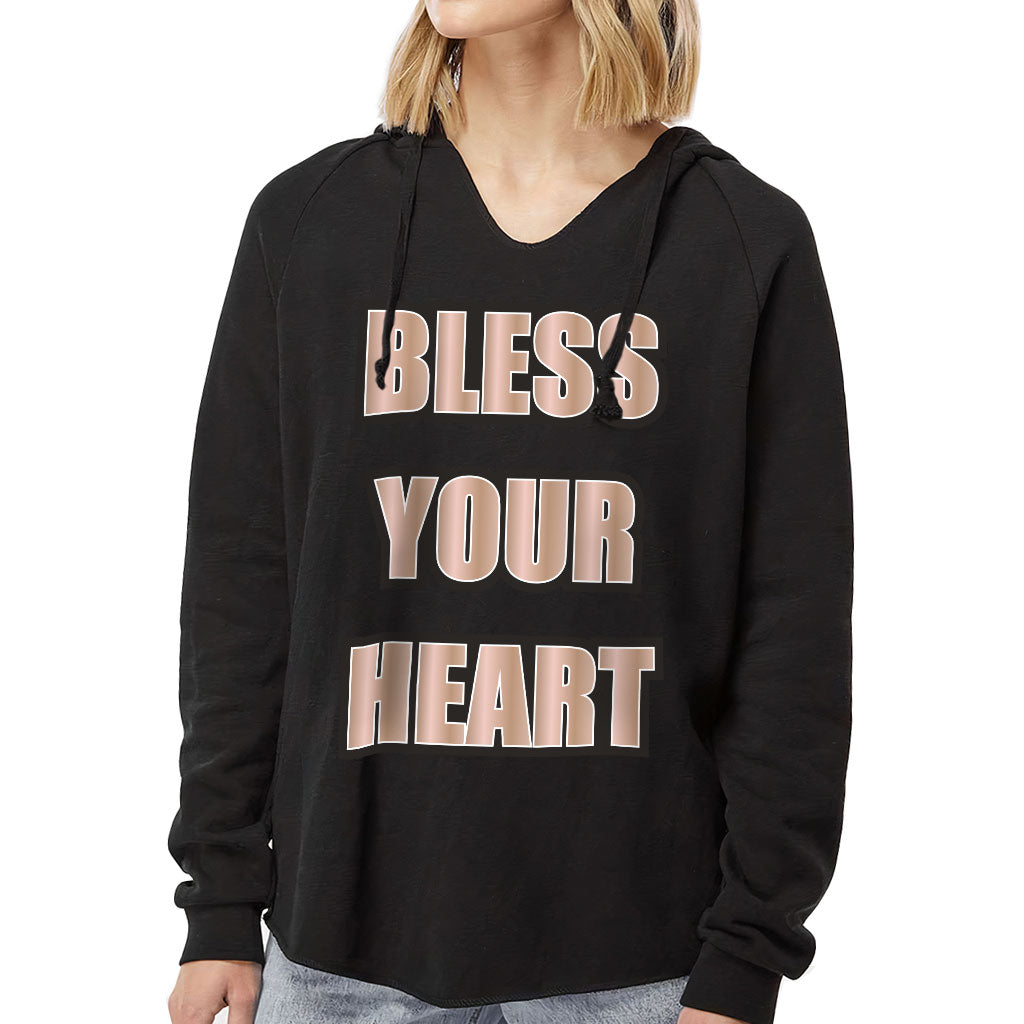 Bless Your Heart California Wave Wash Hoodie - Cool Hooded Sweatshirt - Inspirational Hoodie