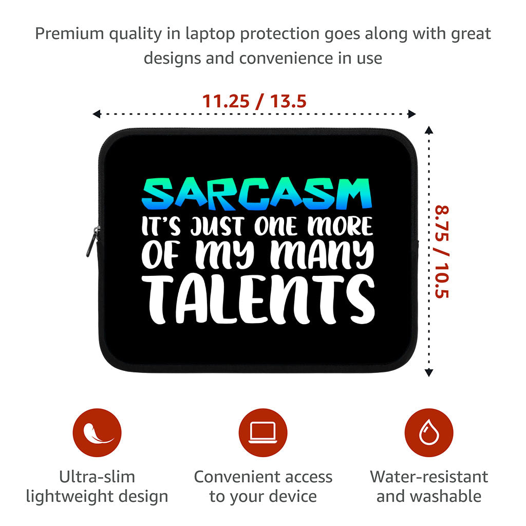 Sarcasm iPad Sleeve - Funny Tablet Sleeve - Printed Carrying Case
