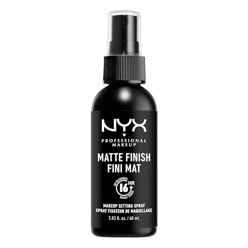 NYX PROFESSIONAL MAKEUP Setting Spray, Matte Finish, Up to 16HR Wear | Face Mist for Smudge-proof, Transfer-Resistant, Long-Lasting Face Makeup with a Fresh Finish, Vegan & Cruelty Free