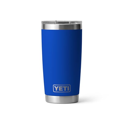 YETI Rambler 20 oz Tumbler, Stainless Steel, Vacuum Insulated with MagSlider Lid, Royal Blue