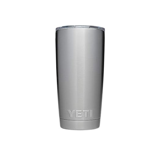 YETI Rambler 20 oz Tumbler, Stainless Steel, Vacuum Insulated with MagSlider Lid, Stainless