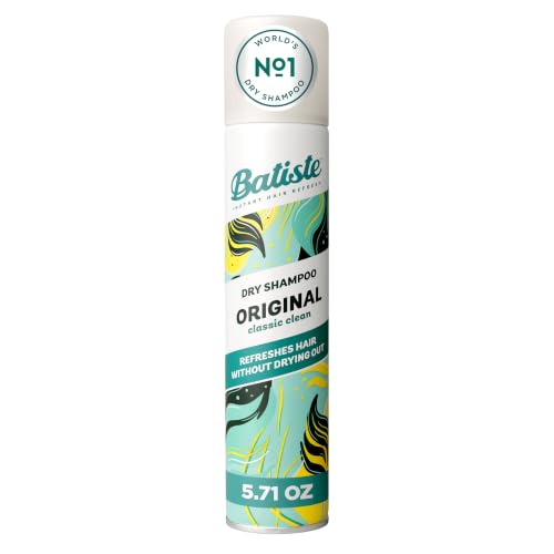 Batiste Dry Shampoo, Original Classic Clean Fragrance, 5.71 Oz | Citrus and Floral Scent, Award Winning Brand, Instantly Refresh Hair & Absorb Oil Between Washes