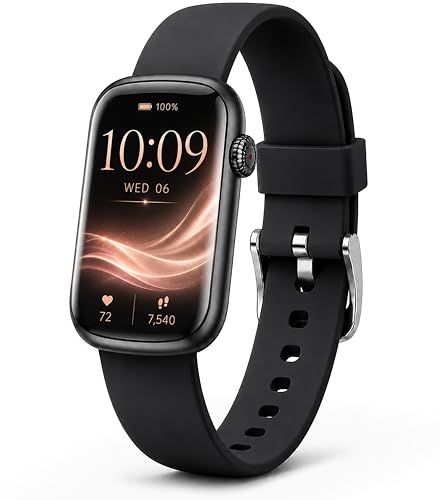 MorePro Health Fitness Tracker - 24/7 Heart Rate Monitor & Activity Tracker | Step Counter, Blood Pressure Monitor, Blood Oxygen Monitor, Sleep Tracker, IP68 Waterproof, Slim, Women Health Tracker