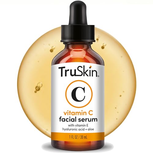 TruSkin Brightening Vitamin C Serum for Face with Hyaluronic Acid, 1 fl oz