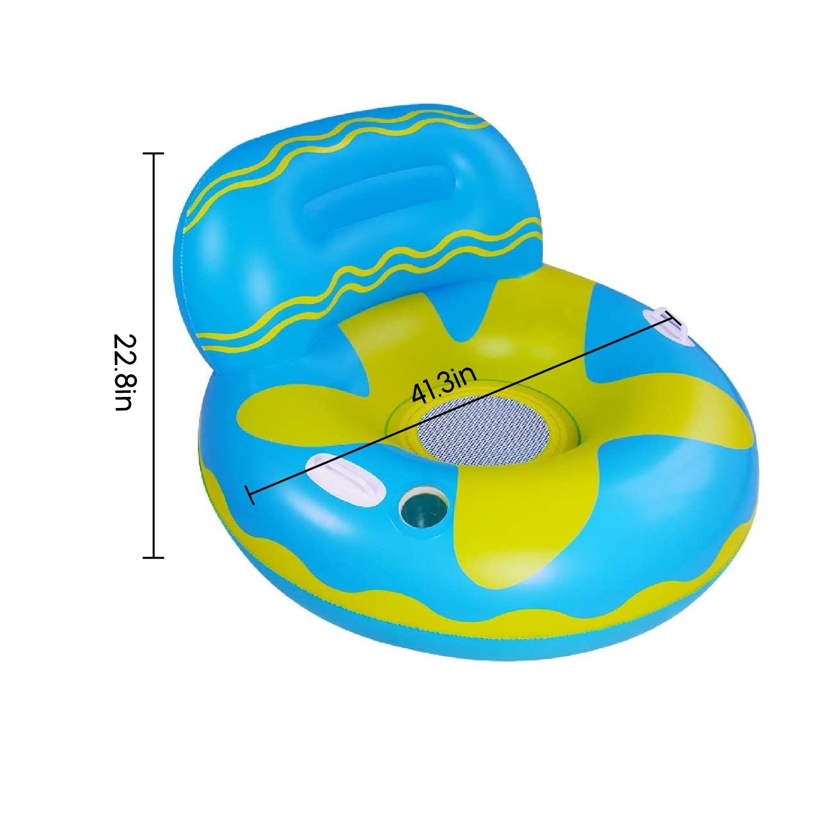 Inflatable Pool Float Lounge 2 in 1 Water Raft & Sofa Floating Chair