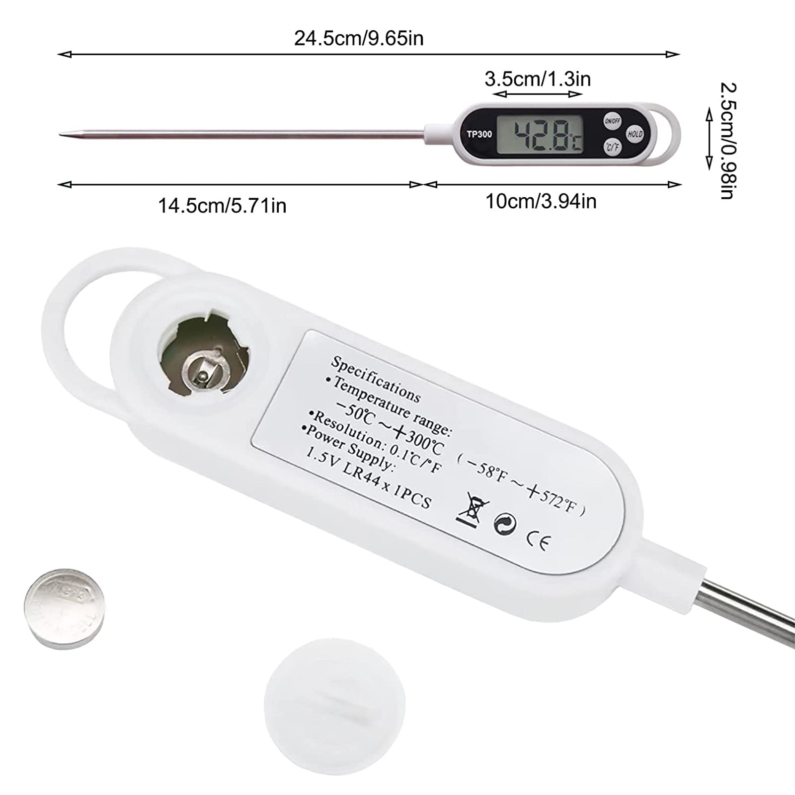 Instant Read Digital Grill Kitchen Meat Thermometer Probe BBQ Oven