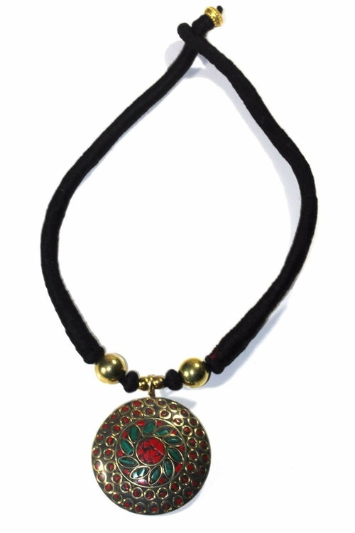 Mosaic Medallion Necklace