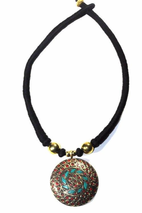 Mosaic Medallion Necklace