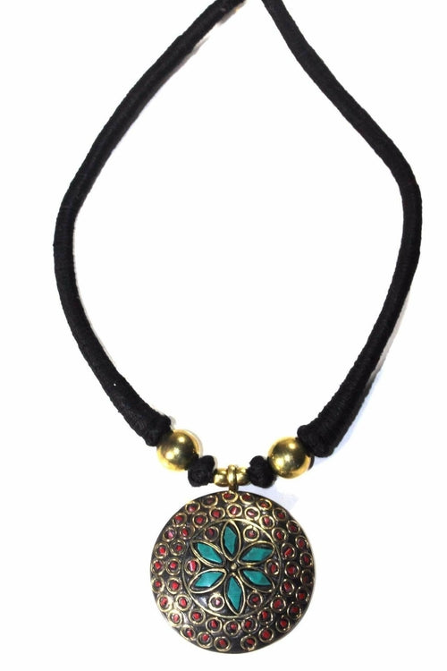 Mosaic Medallion Necklace