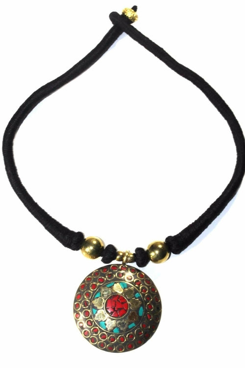 Mosaic Medallion Necklace