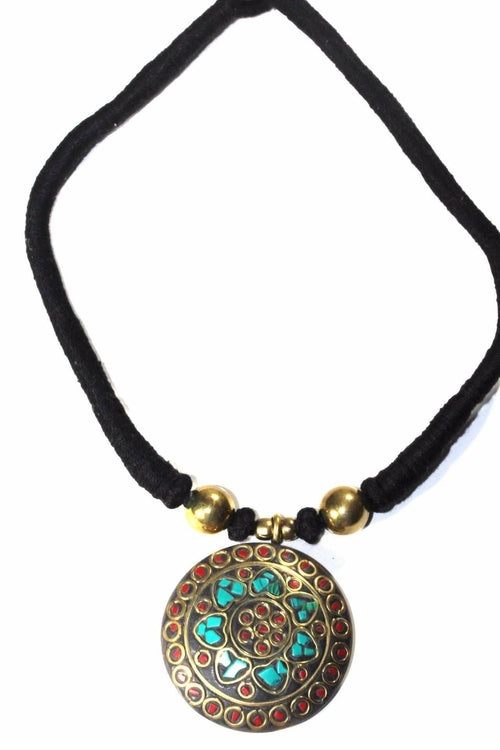 Mosaic Medallion Necklace