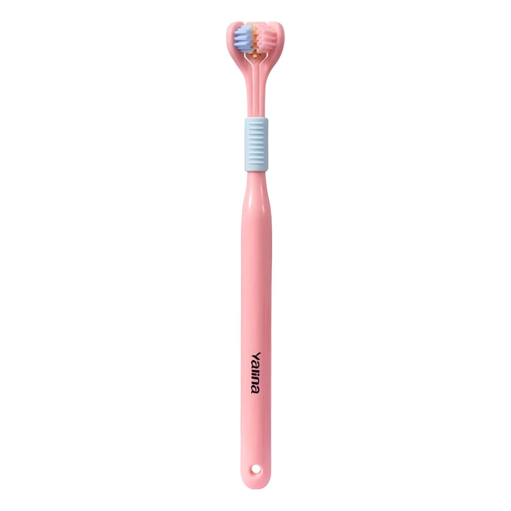 Yalina Triple-Sided Ultra-Fine Soft Bristle Toothbrush for Enhanced Oral Health